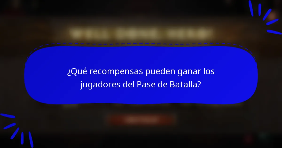 ¿Qué recompensas pueden ganar los jugadores del Pase de Batalla?